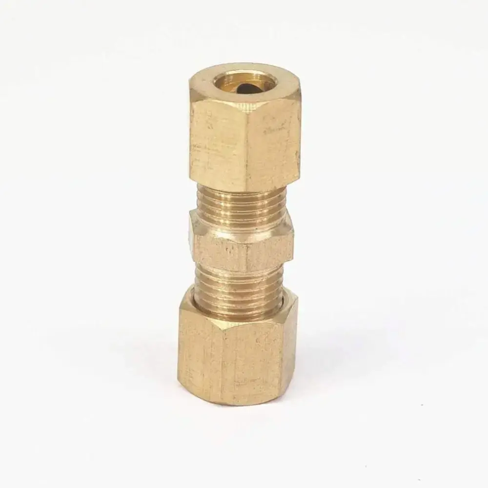 1/5PCS Universal Brake Line Connector Brass Inverted Pipeline Accessories for Brake Line Without Flaring 4.8mm 3/16 