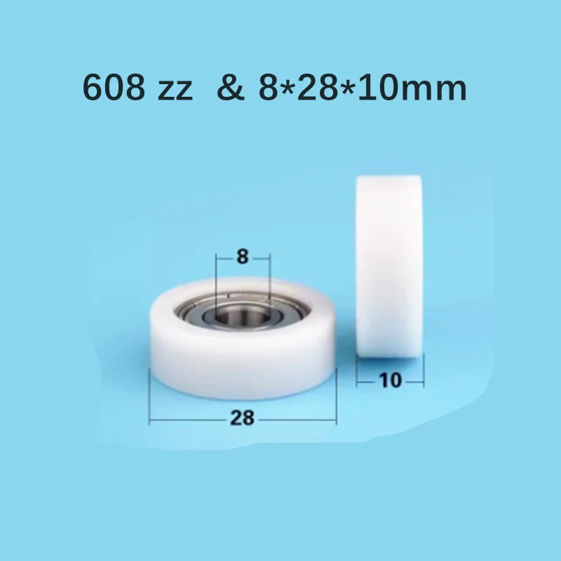 

1Piece 608zz Bearing Plane POM Polyformaldehyde Press Wheel 8*28*10mm