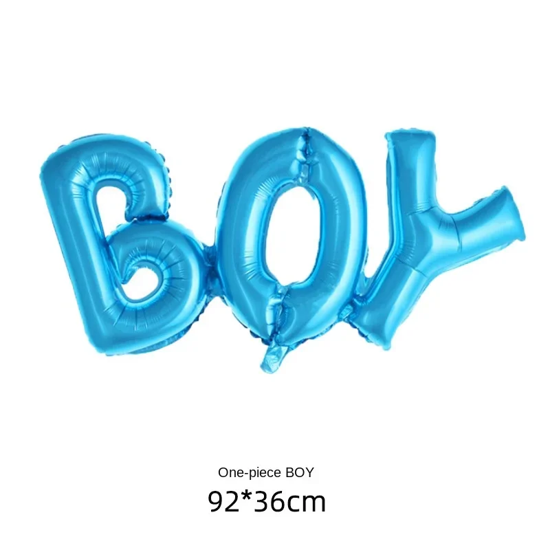 New Boy Girl Child Gender Reveal Party Combo Aluminum Balloon Set