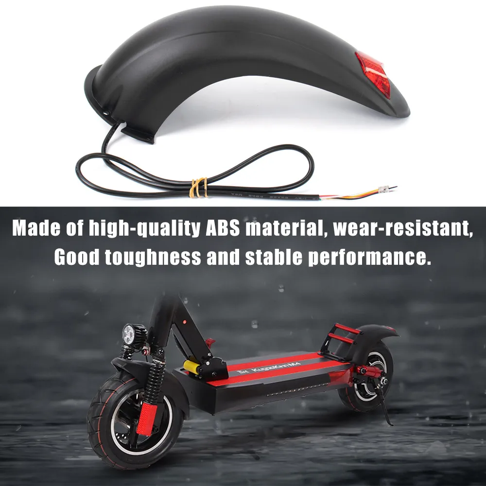 9PCS Universal Widened Mudguard Scooter Splash Proof Rear Brake Fender with Taillight for Kugoo M4 Electric Scooter Parts