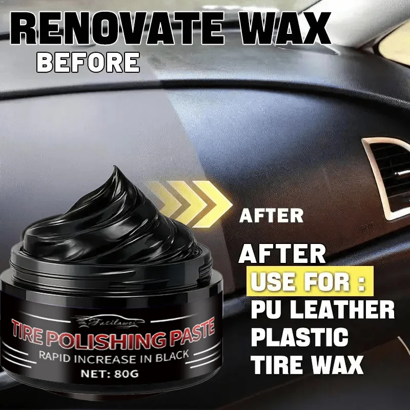Car dashboard repair wax | Aging restoration, maintenance and polishing, restores plastic shine, revitalizes your car, refurbish