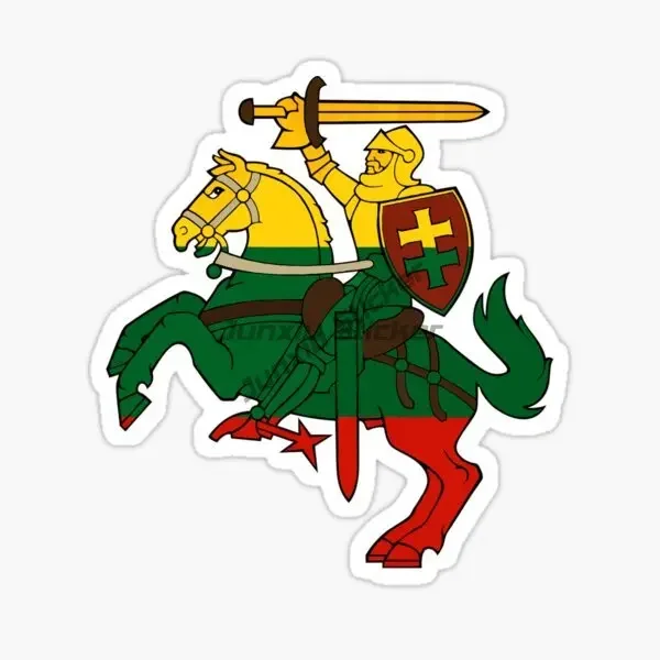 Lithuania LT Flag Map National Emblem Creative Sticker for Decorate Car Motorcycle Helmet Window Fridge Wall Decal Accessories view 3