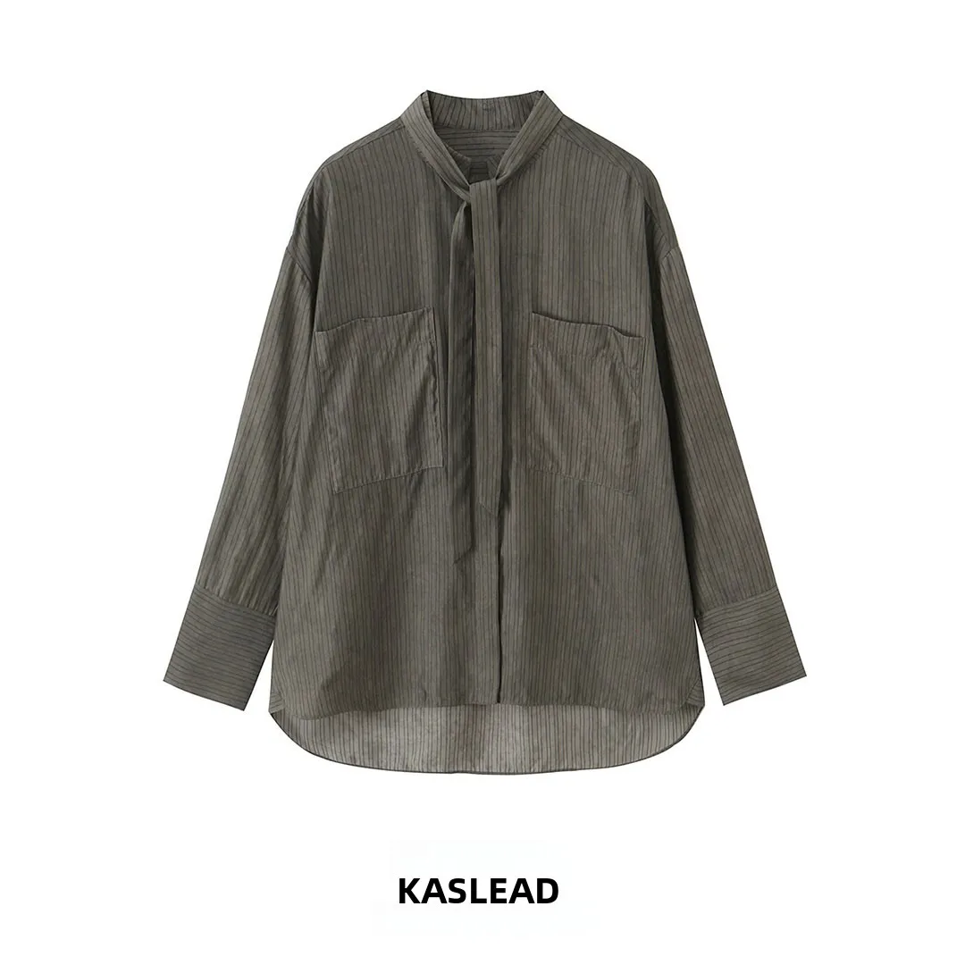 

Faionable Knot ket Design irt для женщин, новый Sle, повседневный свободный крой, длинный све, полиэфирное волокно, приятный для кожи