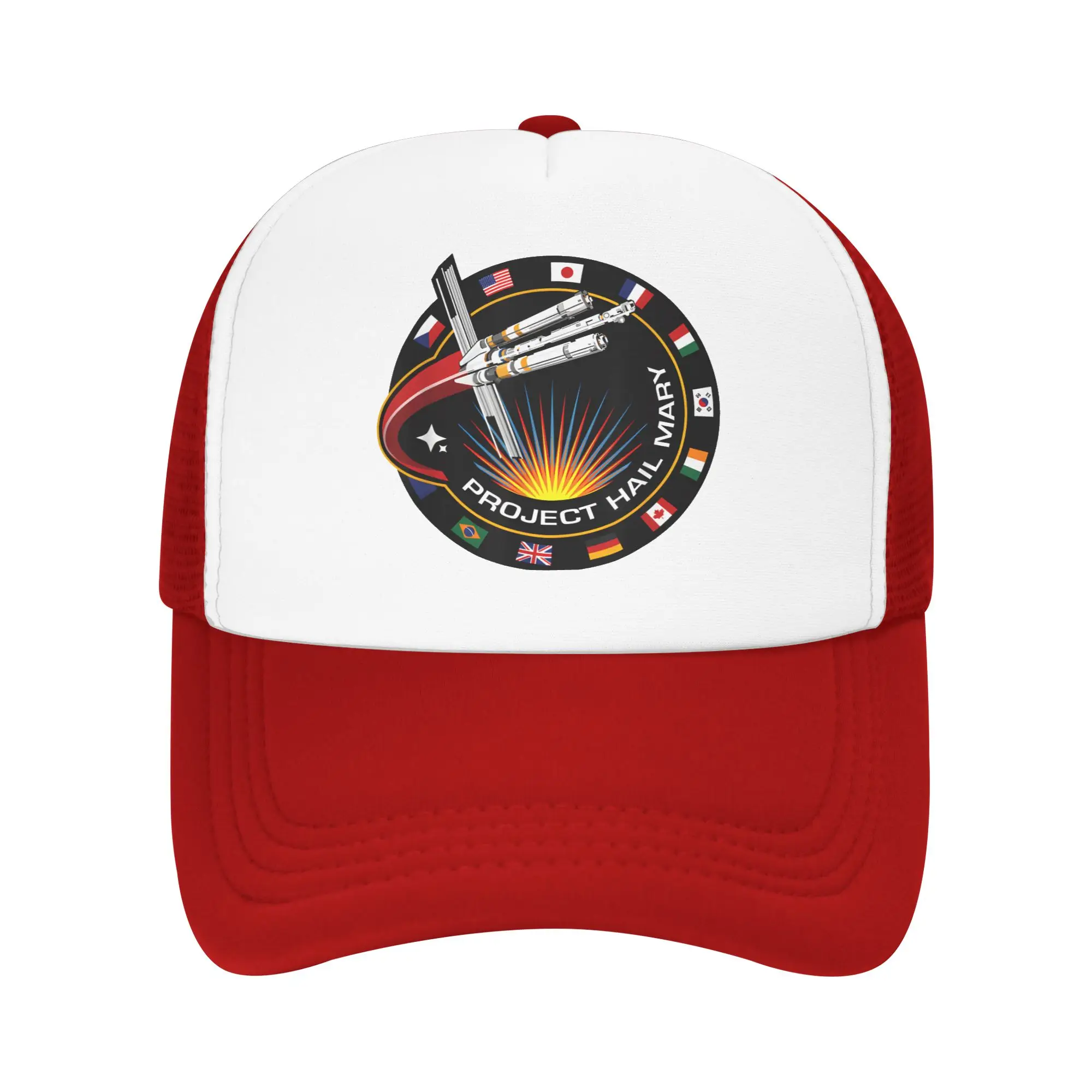 Project Hail Mary Spaceship Mission Badge Mesh Baseball Caps Fashion Trucker Hat  Adjustable Snapback Sun Caps Trucker Hats