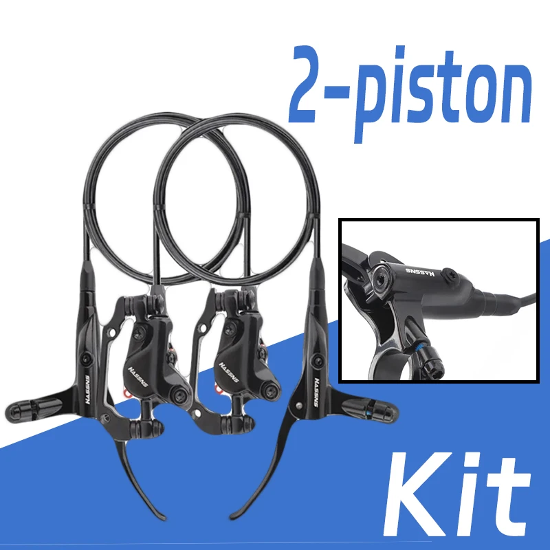 

2-поршневой комплект гидравлических тормозов, комплект гидравлических дисковых тормозов, двухпоршневой левый и задний велосипедный гидравлический тормоз Mtb для Shimano MT200 Sram