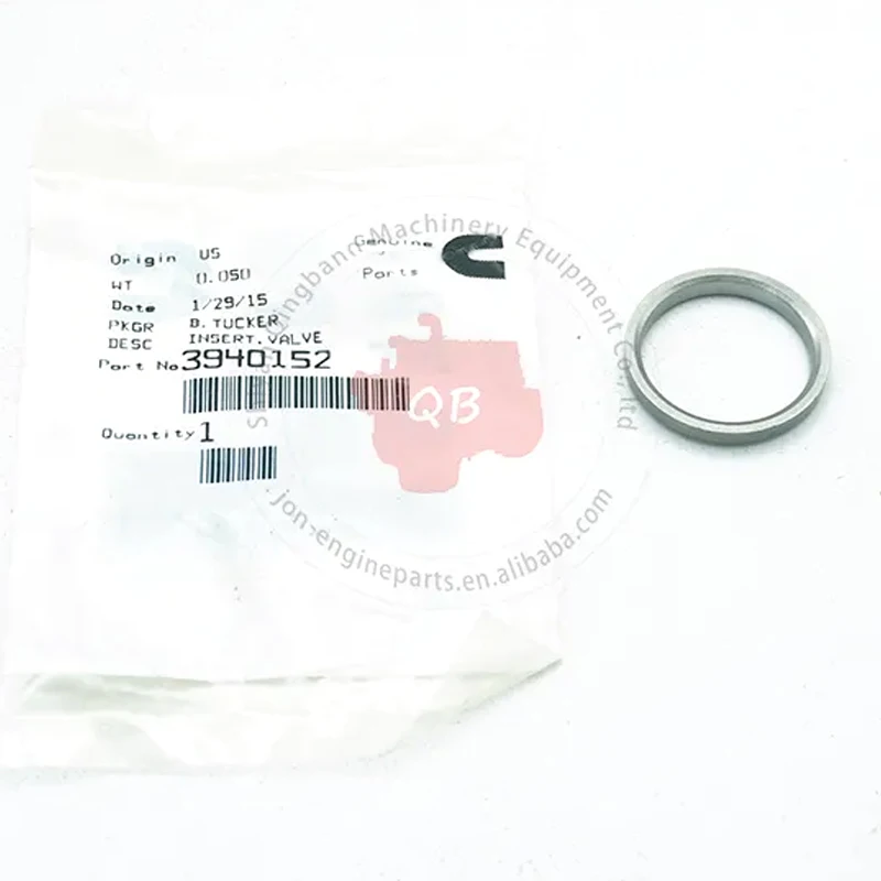 1 Pieza de Repuesto para Motor de Maquinaria de Construcción, Inserto de Asiento de Válvula 3940152 para CUMMINS ISC QSC ISL QSL 3940152