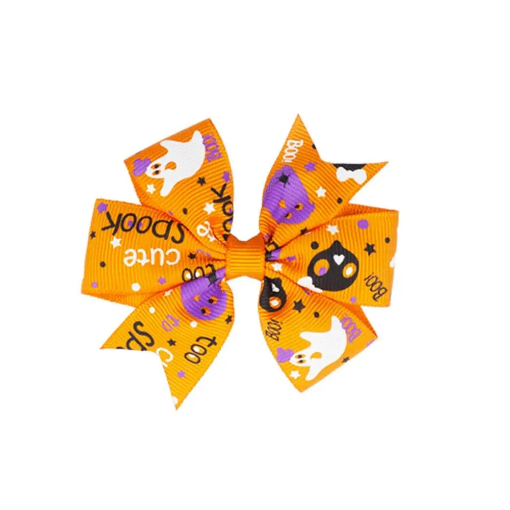 

Funny Skeleton Halloween Bow Hair Clip Pumpkin Bat Pumpkin Hairpin Cat Duckbill Hairpin Bat Duckbill Clip Cosplay