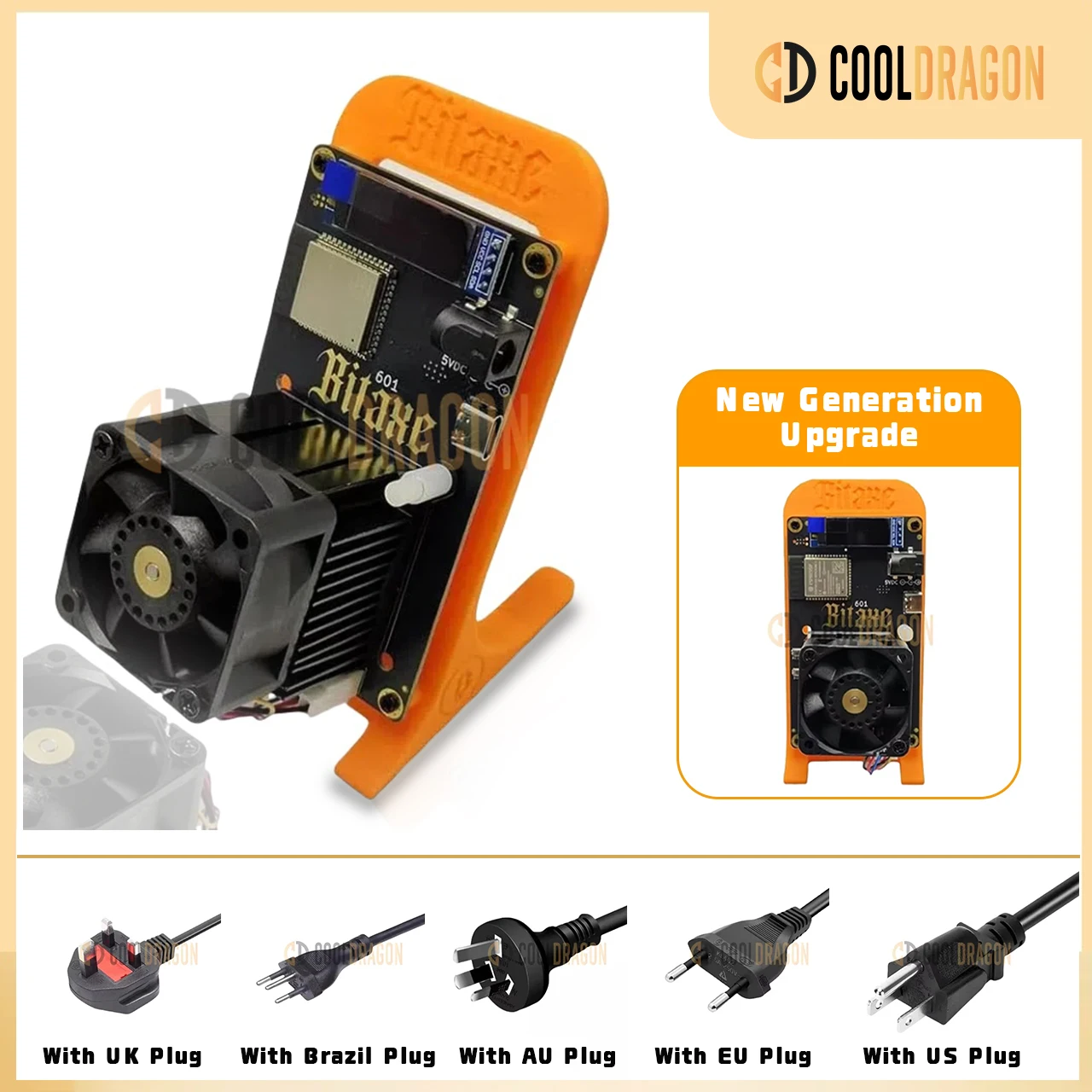 Asic Miner Bitaxe Nerdaxe Gamma 601 Bitcoin Miners 1.2Th/s Btc Mining Machine Krypto-Miner mit Netzteil