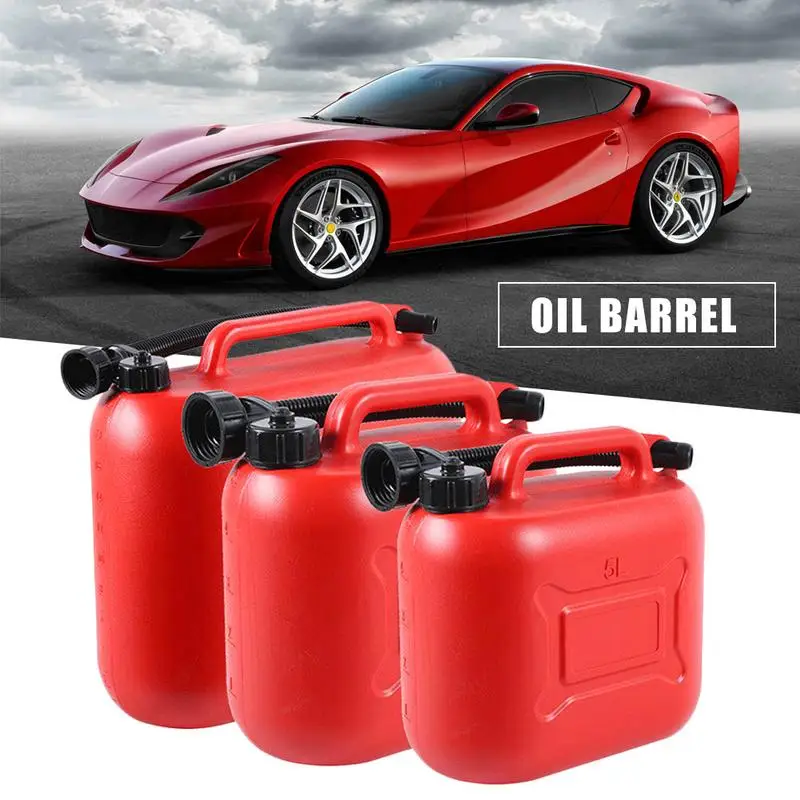 5/10L Car Fuels Cans Portable Fuel Tank Gasolines Diesel Container For Dirt Bike Motorcycle Car Emergency Fuels Bucket Jerry Can