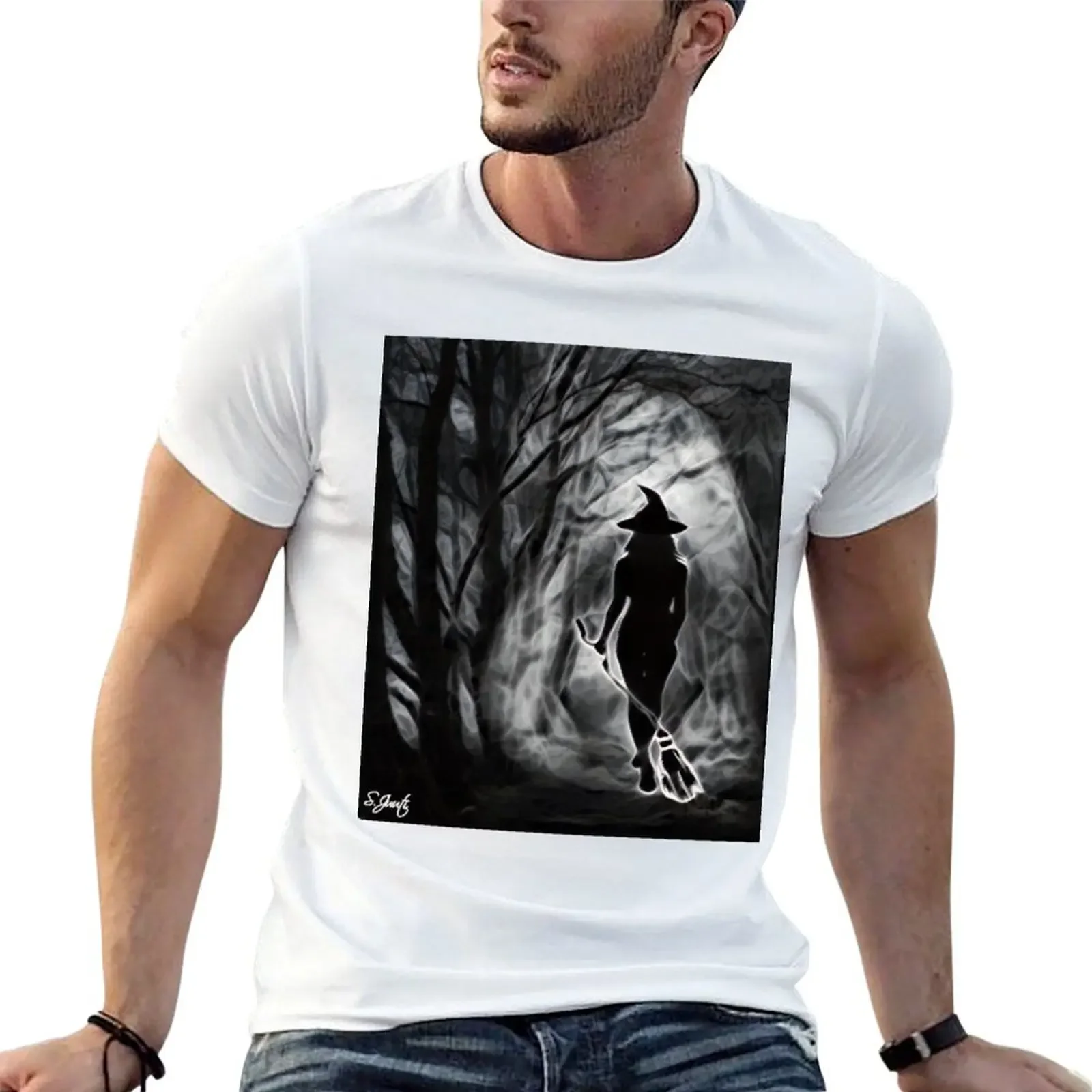 Witches Pathway T-Shirt sweat funny costumes custom t-shirts Blouse fitted t shirts for men