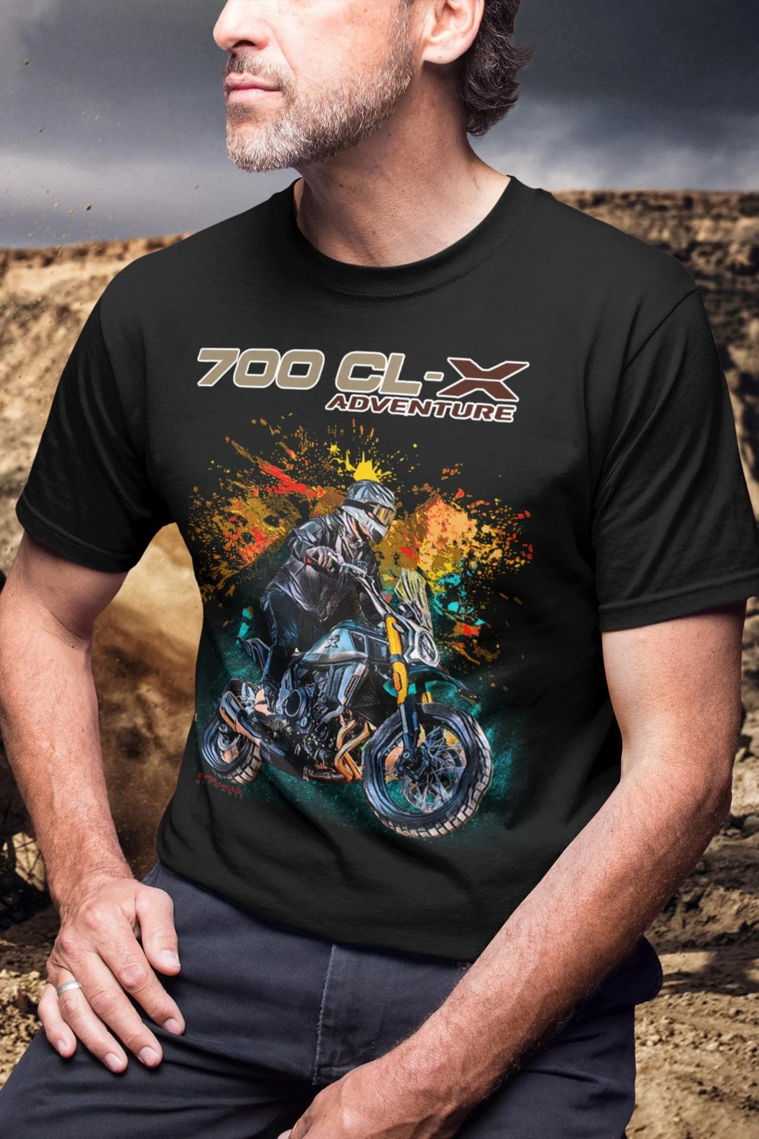 

373@EY C.FMOTO 700CL-X Adventure T Shirt Perfect Biker Gift For ADV Rider Fan Top For C.FMOTO Owners Husband Present Scrambler M