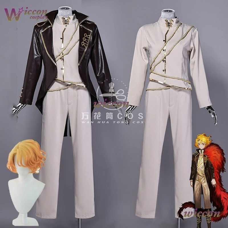 

Uniform Limbus Company Sancho Cosplay Knight Uniforms Don Quixote Halloween Wig Costume Girls Outfits Clothes PU Coat Pants