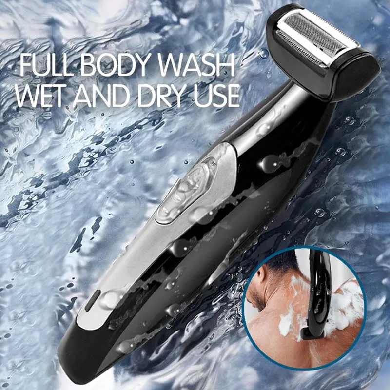 Back&Body Trimmer with Folding Design Electric Back Shaver with Charging Base for Men Back Hair Shaver Easy to Store