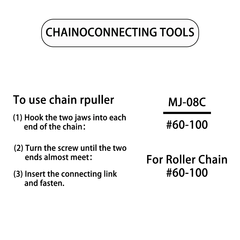 Roller Chain Tools Holder Cutter Kit For Chain #60 #80 #100 Motorcycle Go Kart Bicycle ATV Chains Replacement Connecting Tool