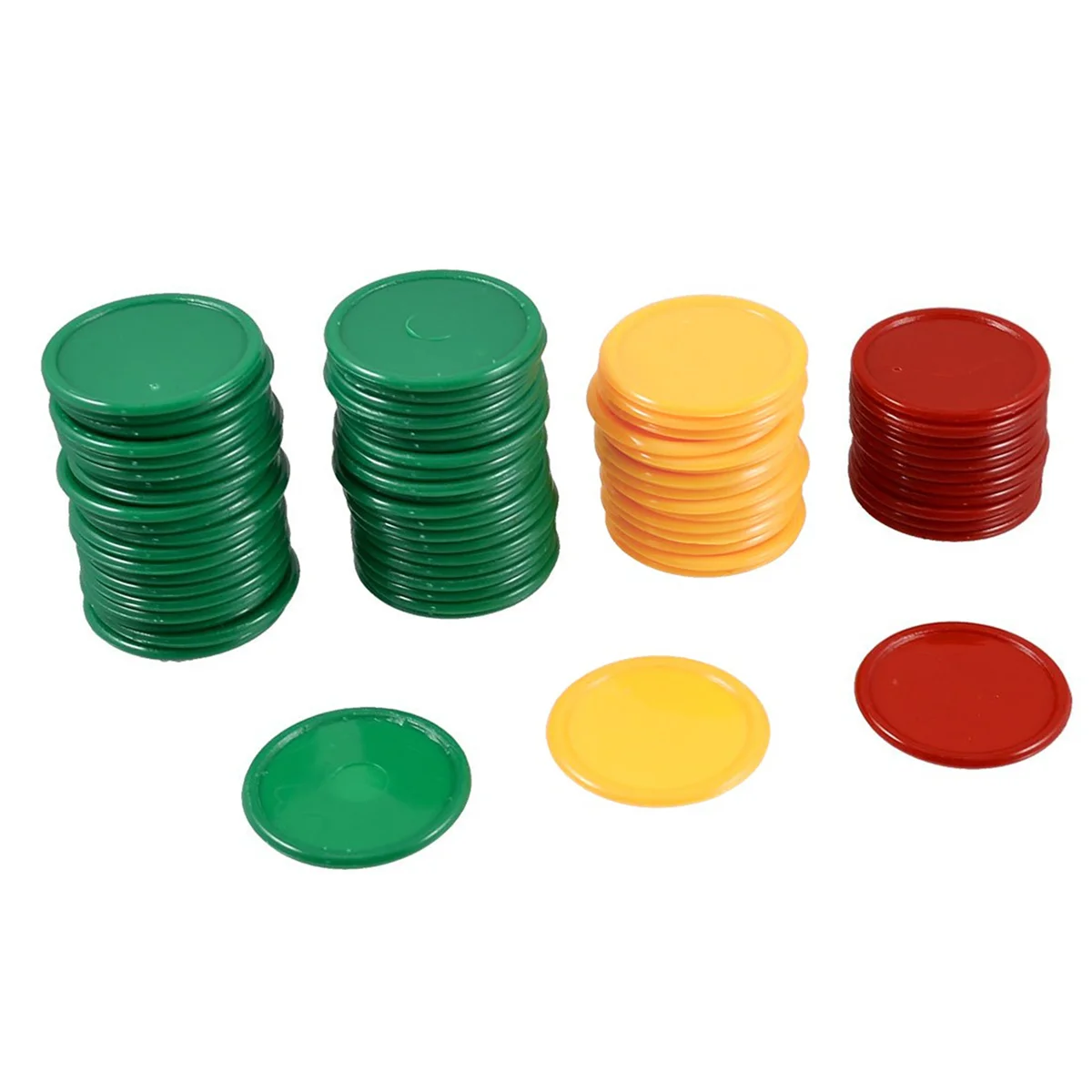 A72Z Red Yellow Green Round Shaped Mini Poker Chips Lucky Game Props 414 Pcs