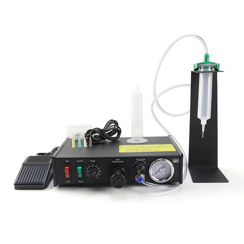 ZB982 Glue Dispenser Machine 220V Liquid Semi Automatic Dispensing High Precision Industry Liquid Controller Dropper Dispensing