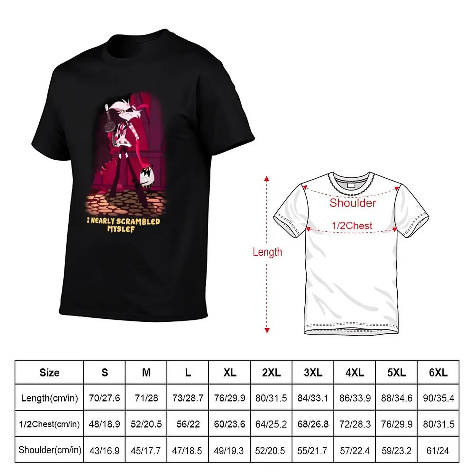 Hazbin Scrambled T-Shirt graphic t shirts blanks tshirts for men