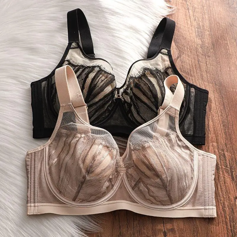 

34-44BCD сексуальное кружевное нижнее белье, женский регулируемый мягкий бюстгальтер на косточках с большой грудью 78