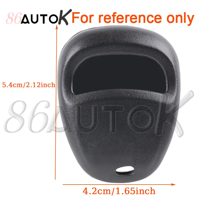 Carcasa de mando a distancia de repuesto LHJ011 de 3 botones para Chevrolet Chevy GMC Silverado Tahoe Suburban 2003-2006, funda para llave de coche