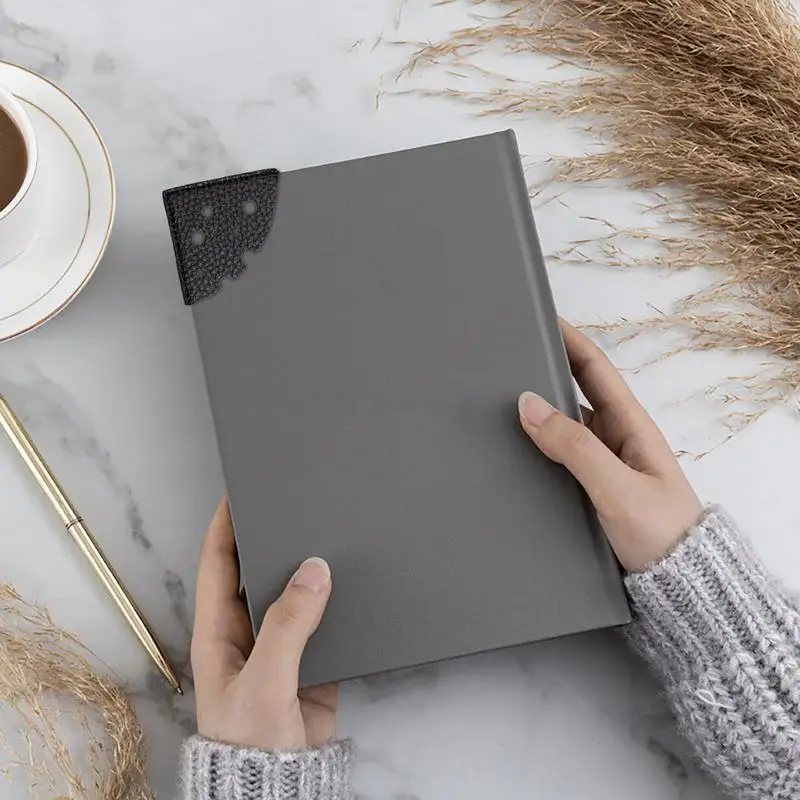 Leather Bookmarks For Women Decorative Students Corner Bookmark Book Reading Assistant Tool Smooth Page Markers For Library