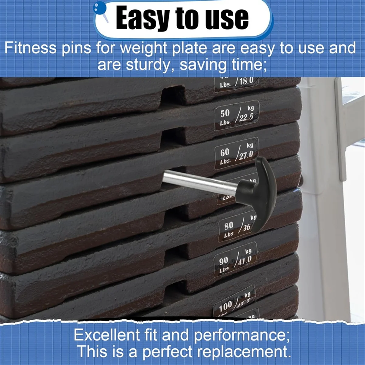 

2pcs Weight Stack Pin, Lifting Machine Pins Weight