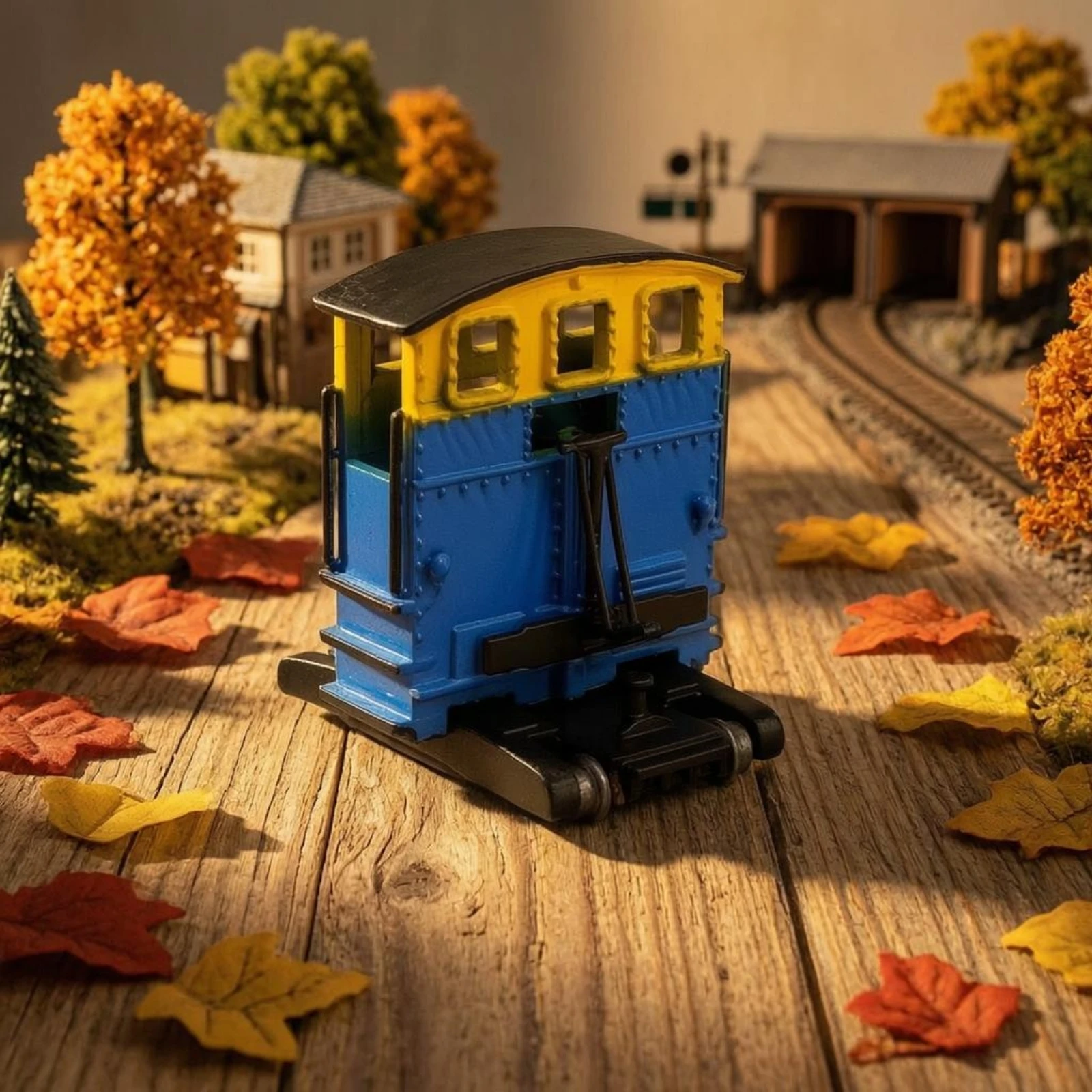 Static Shunting Locomotive Model Riveted Refinement HO Scale Model Railroad Locomotive Black Roof for Collectors