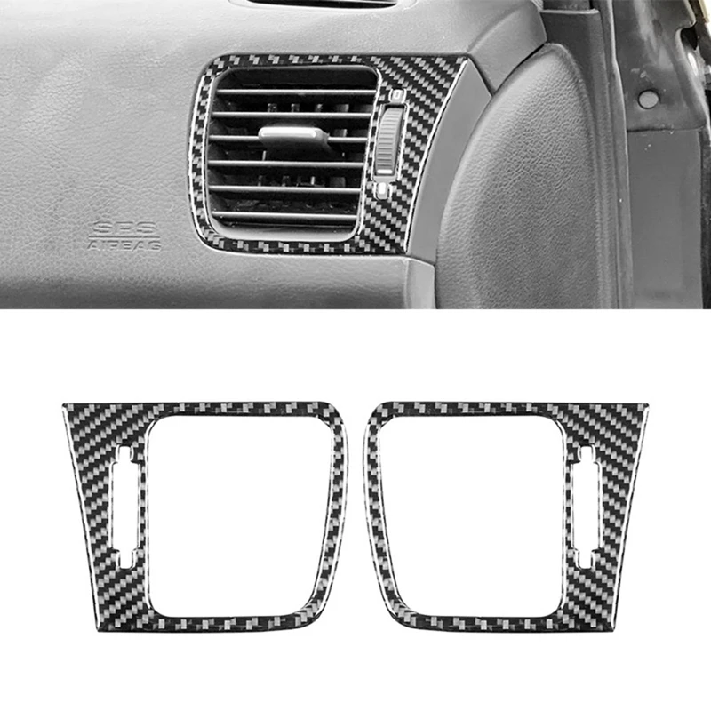 

Carbon Fiber For Subaru Legacy/Outback 2005-2009 Center Console Side Air Outlet Vent Trim Cover Interior Accessories