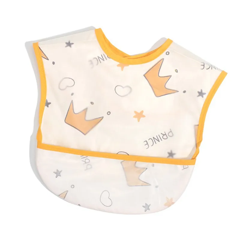0-3Y Baby Bibs Waterproof Cartoon Fruits Printed Feeding Scarf Bib for Boys Girls