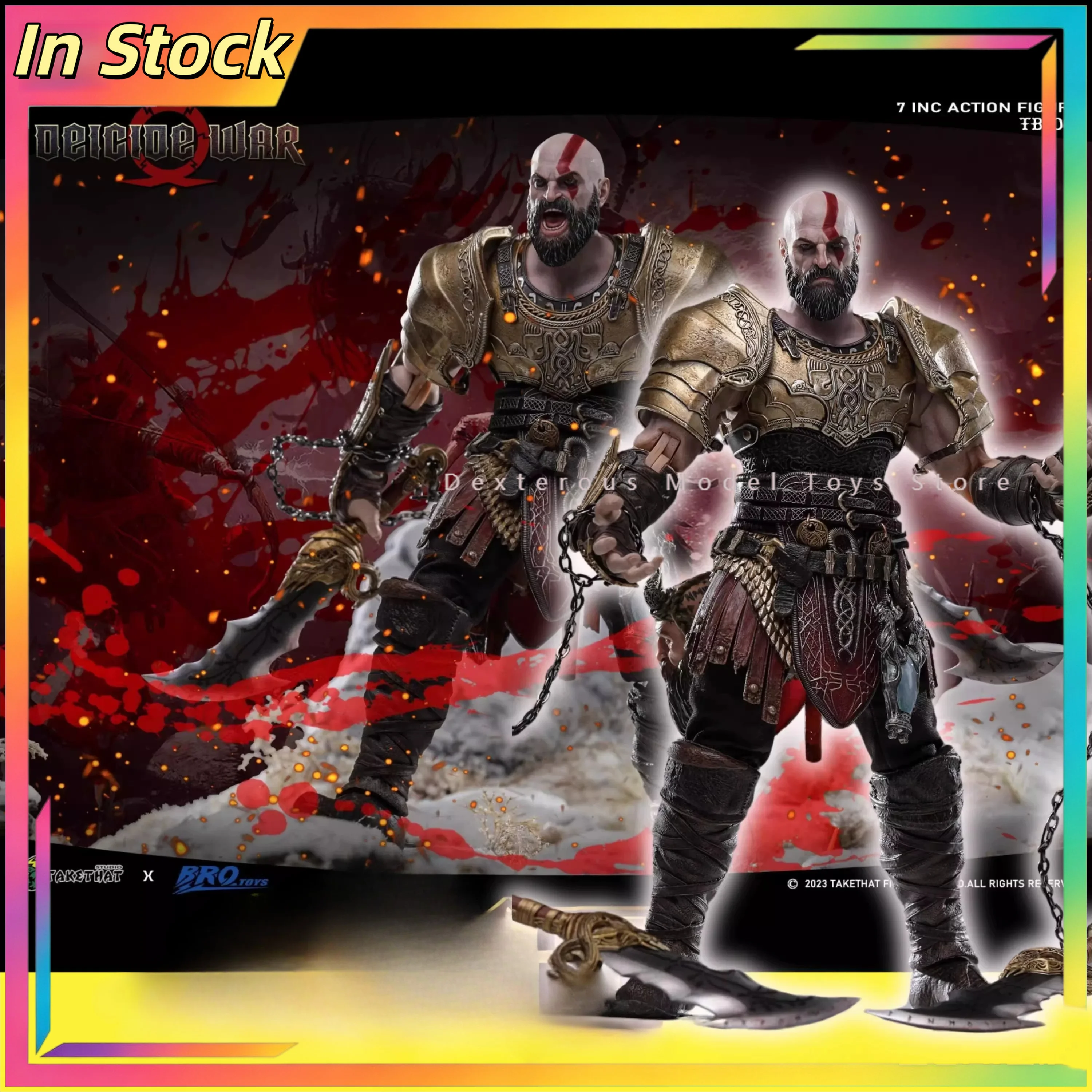 

【 in Stock 】 Brotoys X Takethat 1/12 God of War II Version Kuiye 7-inch Movable Puppet Figurine