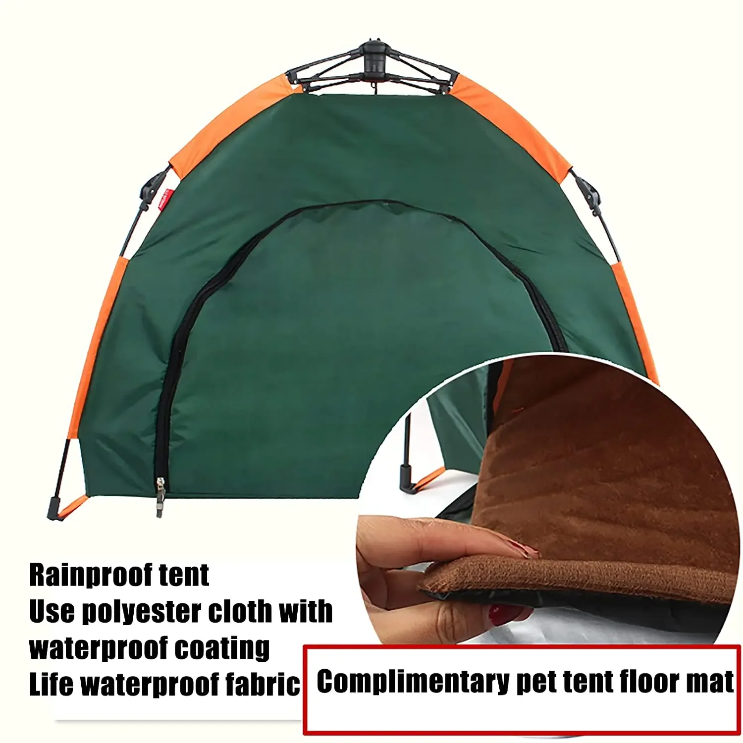 Pet Tent Portable Folding Teepee Cat Bed House with Cushion Easy Assemble Fit Big Middle Dog Puppy Cat Outdoor OIndoor Dog Tent