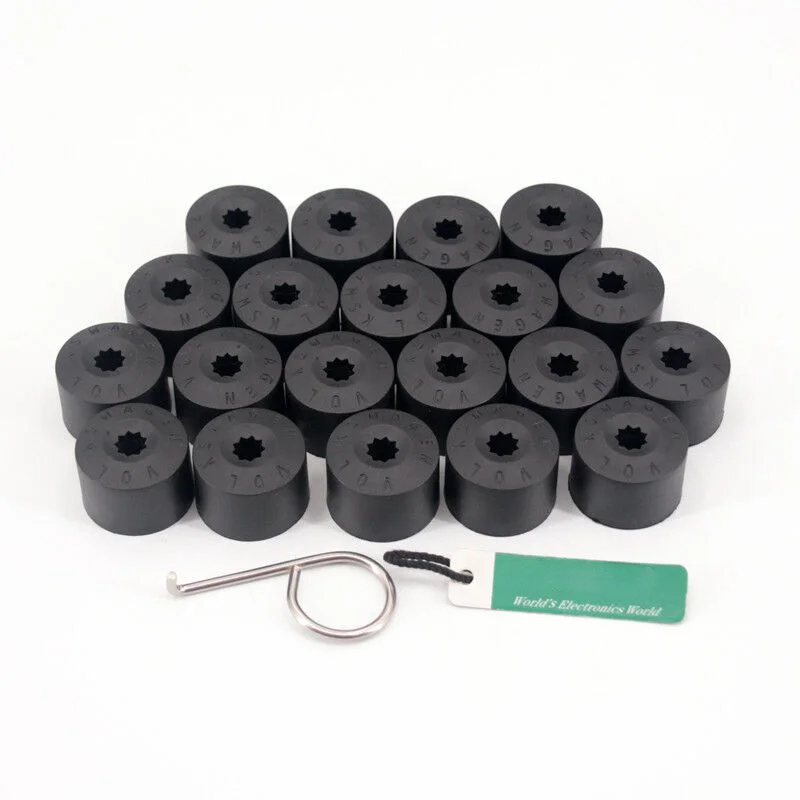 

20X Wheel Bolt Nut Caps Covers For VW Golf Bora Passat Jetta 17mm