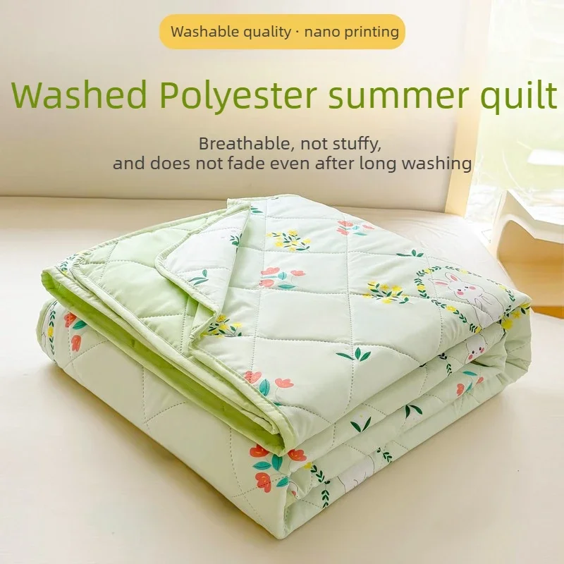Soft Breathable Summer Duvet Lightweight Cloud-feeling Blanket Cool Refreshing Quilt Thin Skin-friendly Single Double Comforter