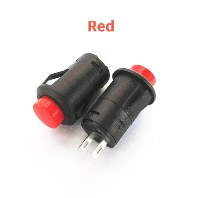 6pcs Self-Lock /Momentary Pushbutton Switches DS427 DS428 12mm OFF- ON Push Button Switch 3A /125VAC 1.5A/250VAC DS-427 DS-428