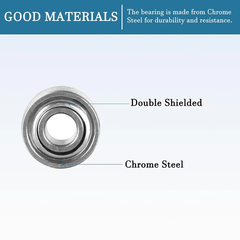 Modelo de rolamento radial métrico blindado de metal selado em miniatura GIGI: MR52-ZZ 2X5x2,5Mm