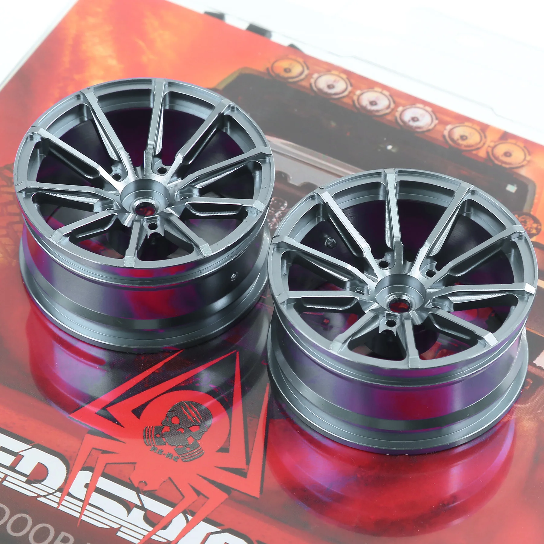 1/10 RC 드리프트 레이싱 카용 4개 52mm 금속 휠 림 – 타미야 교쇼 HSP HPI 사쿠라 TRX4용 고성능 허브