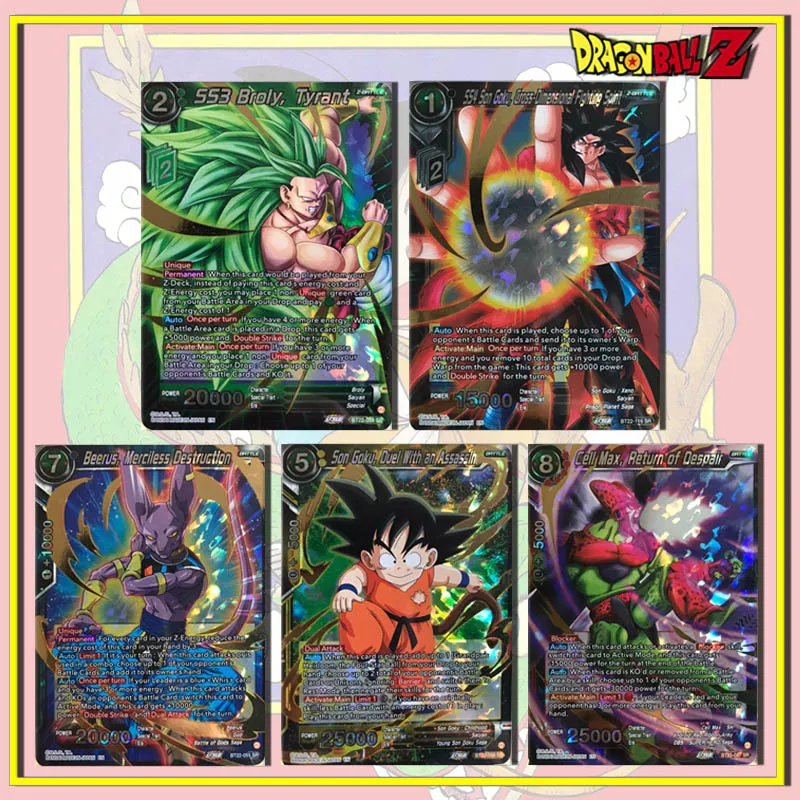 

NEW Bandai Dragon Ball US version BT22 SR card Super Four Son Goku Broli Beerus Коллекция игрушек для мальчиков на день рождения рождественские подарки