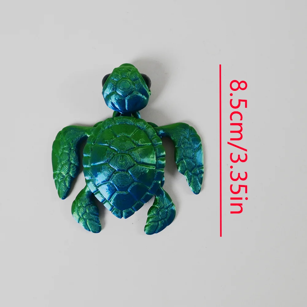 3D Printed Turtle Model With Movable Joints Creative Collection Desktop Decoration Handmade Holiday Gifts For Anime Models