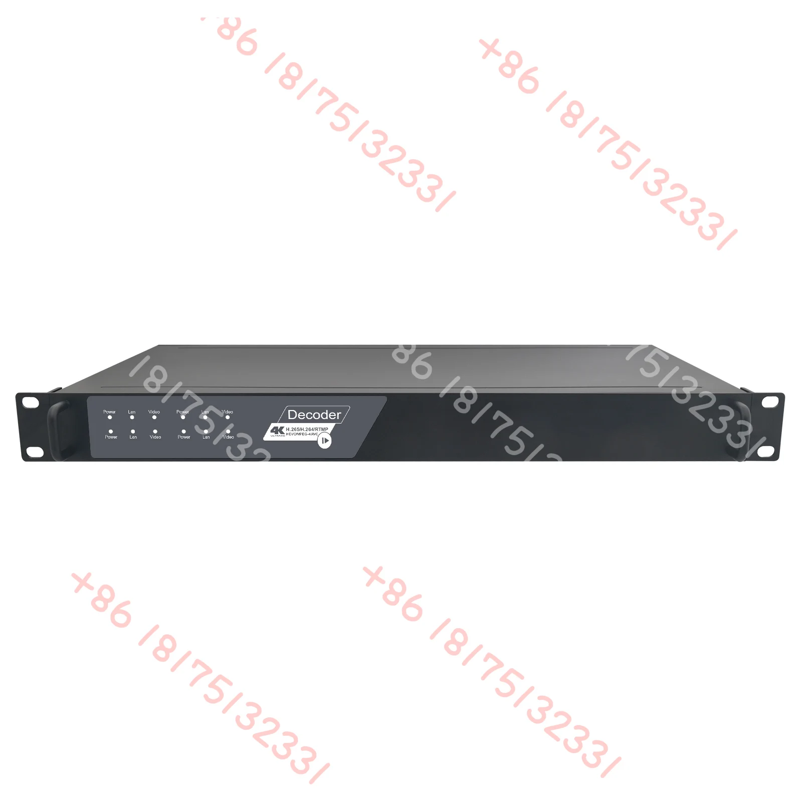 Décodeur IP vers vidéo Rack 4 canaux 1U (RX) Décodeur H.265 HD MI SDI pour la diffusion radio et TV