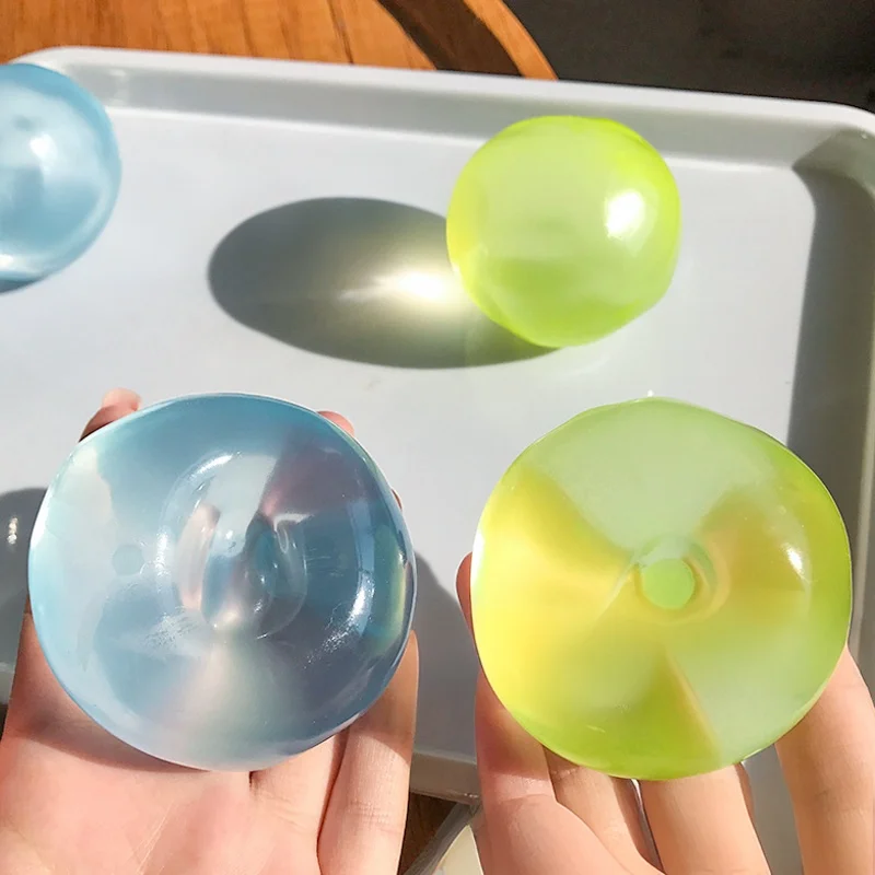 Squishy Mochi Squeeze Toys  Sensory Fidget Toys for Adults Transparency Coconut Oil  Squeeze Toy Stress Relief Sensory Toy