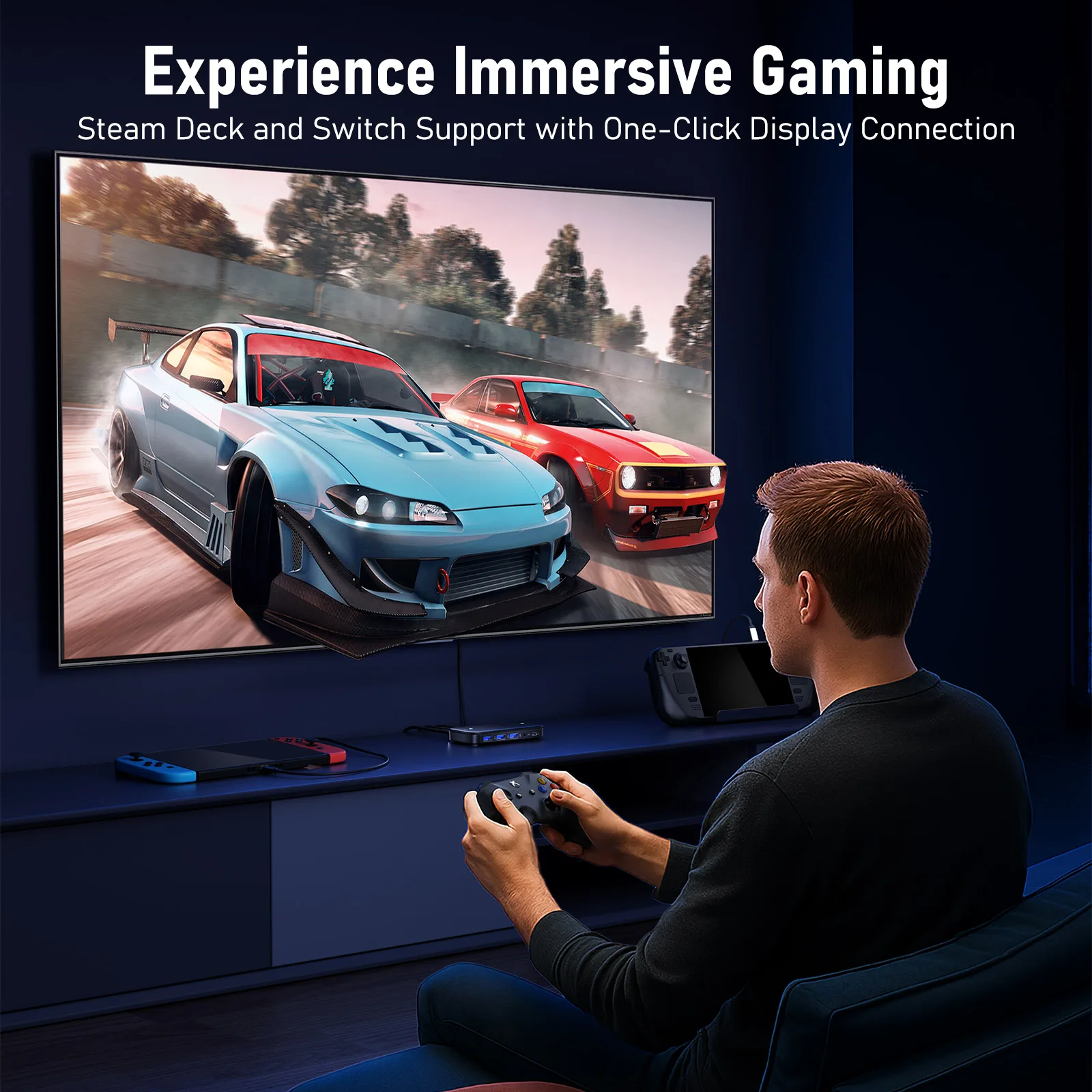 Lemorele H200 USB-C KVM Switch USB HUB 4k @ 60 هرتز Dual HDMI إلى HDMI 100W PD التوصيل والتشغيل 480 ميجابت في الثانية KVM Switcher للكمبيوتر المحمول