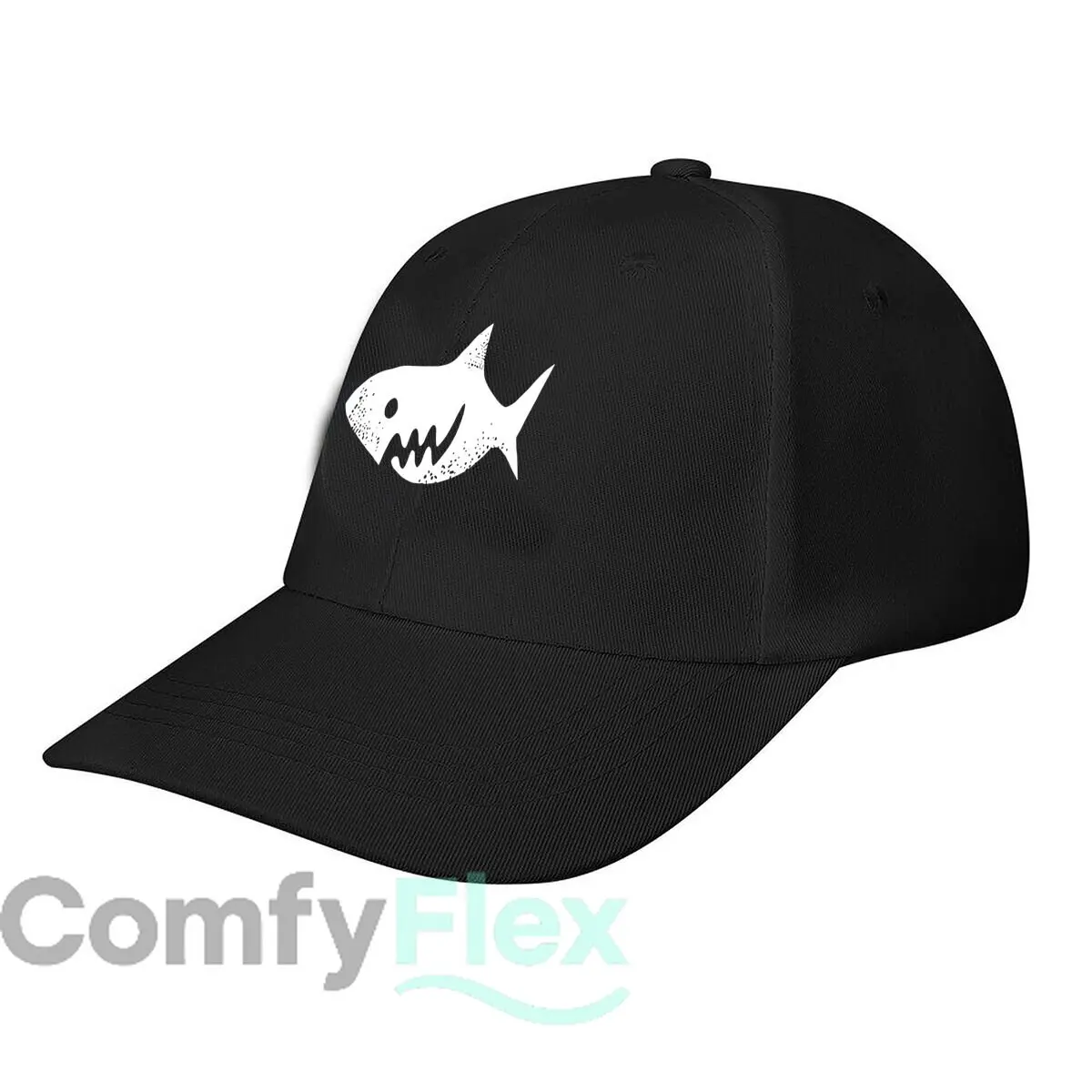Cartoon Spotted Shark Vinyl Sticker Wall Decor Baseball Cap Fashion Men Sunhat Women's Outdoor Sports Snapback Cap