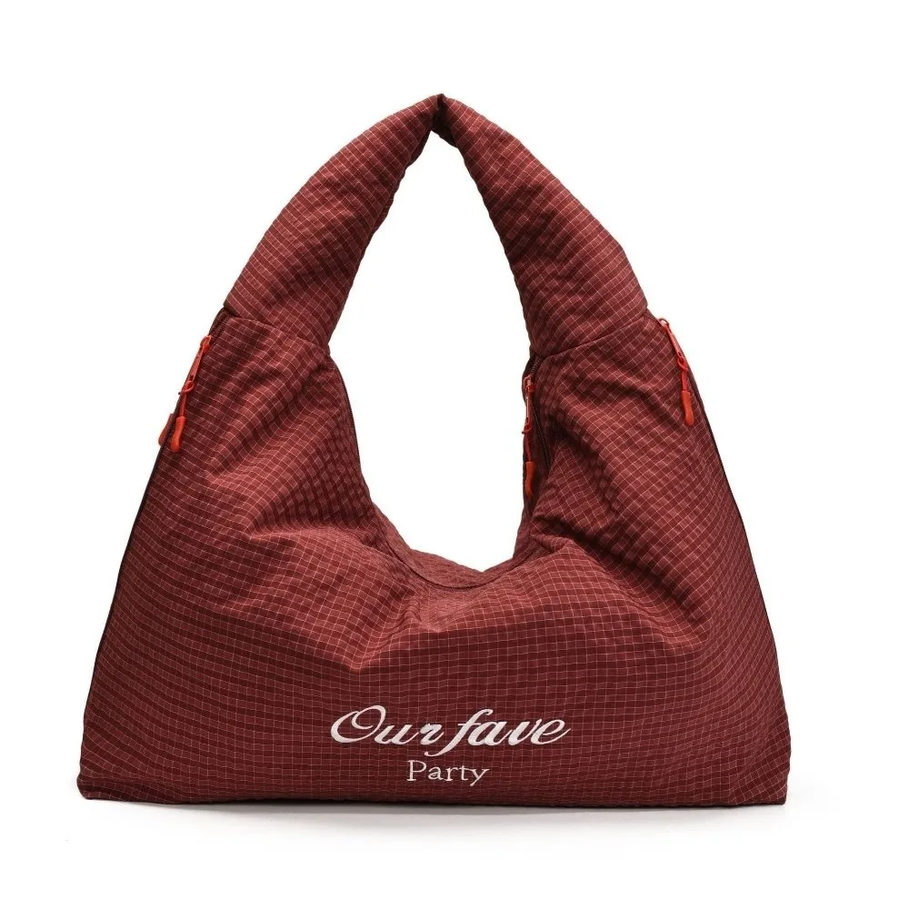 

Trend Japanese Plaid Shoulder Bag Versatile Letter Overlarge Tote Bag Casual Large Capacity Women's Handbag Girls