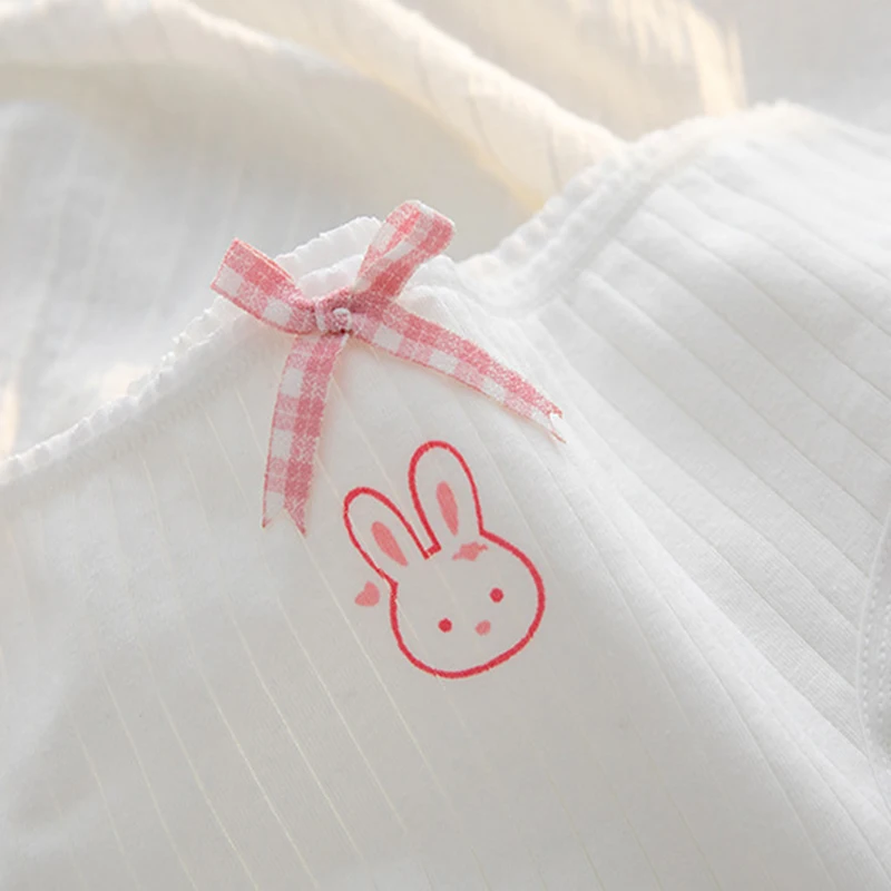 Dámské kalhotky z čisté bavlny, měkké, roztomilé, sexy, bezešvé, pohodlné, dámské spodní prádlo s kresleným potiskem a středním pasem - náhled 3