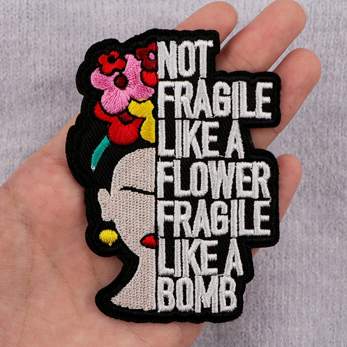 

Women Power Embroidery Patch Quotes Iron On Patches For Clothing Thermoadhesive Patches On Clothes DIY Sew Badges