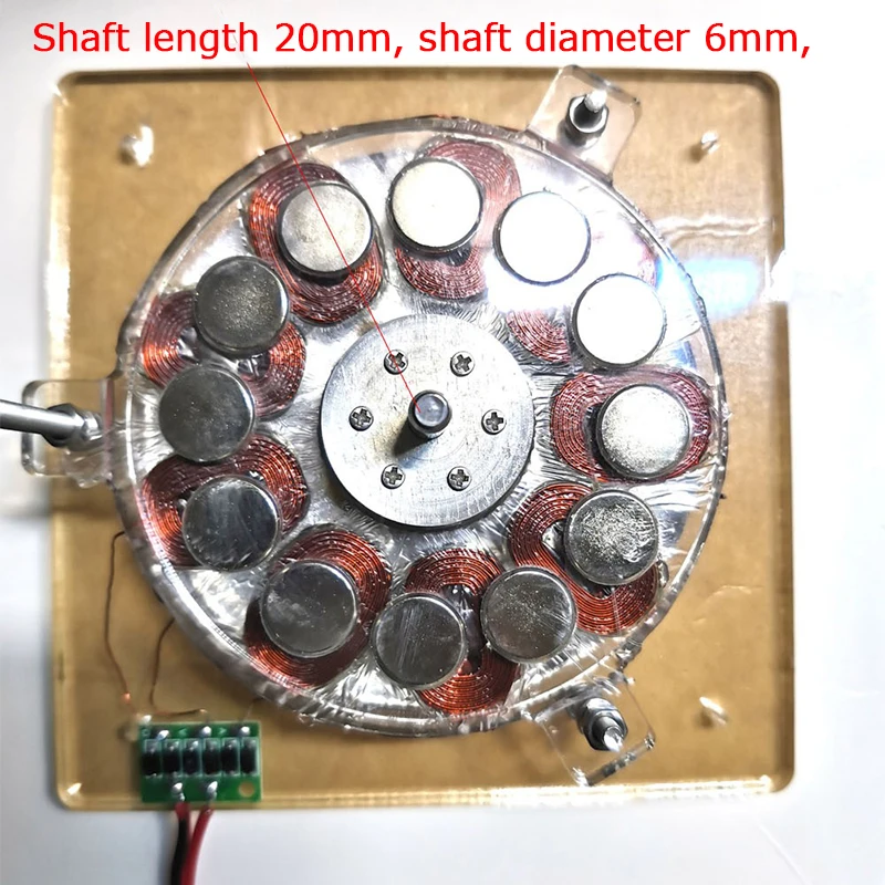 Coreless Generator Brushless Motor Disk Generator With Power Supply Without Iron Core Hall Coil Drive of Wind Turbine Generator