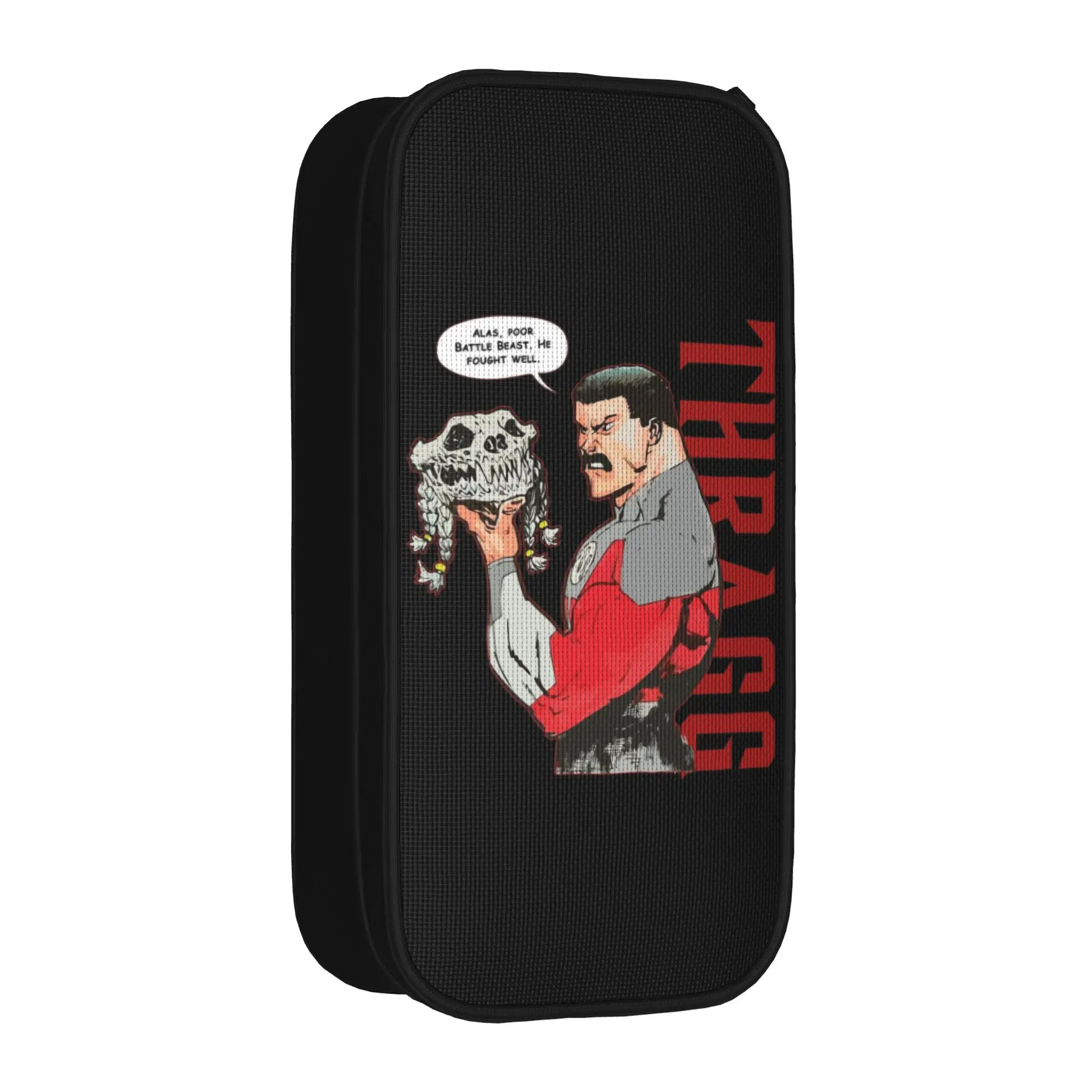

Invincibles Thragg Comic Pencil Case Fashion Pen Box Pencil Bags for Student Large Storage Students School Zipper Pencilcases