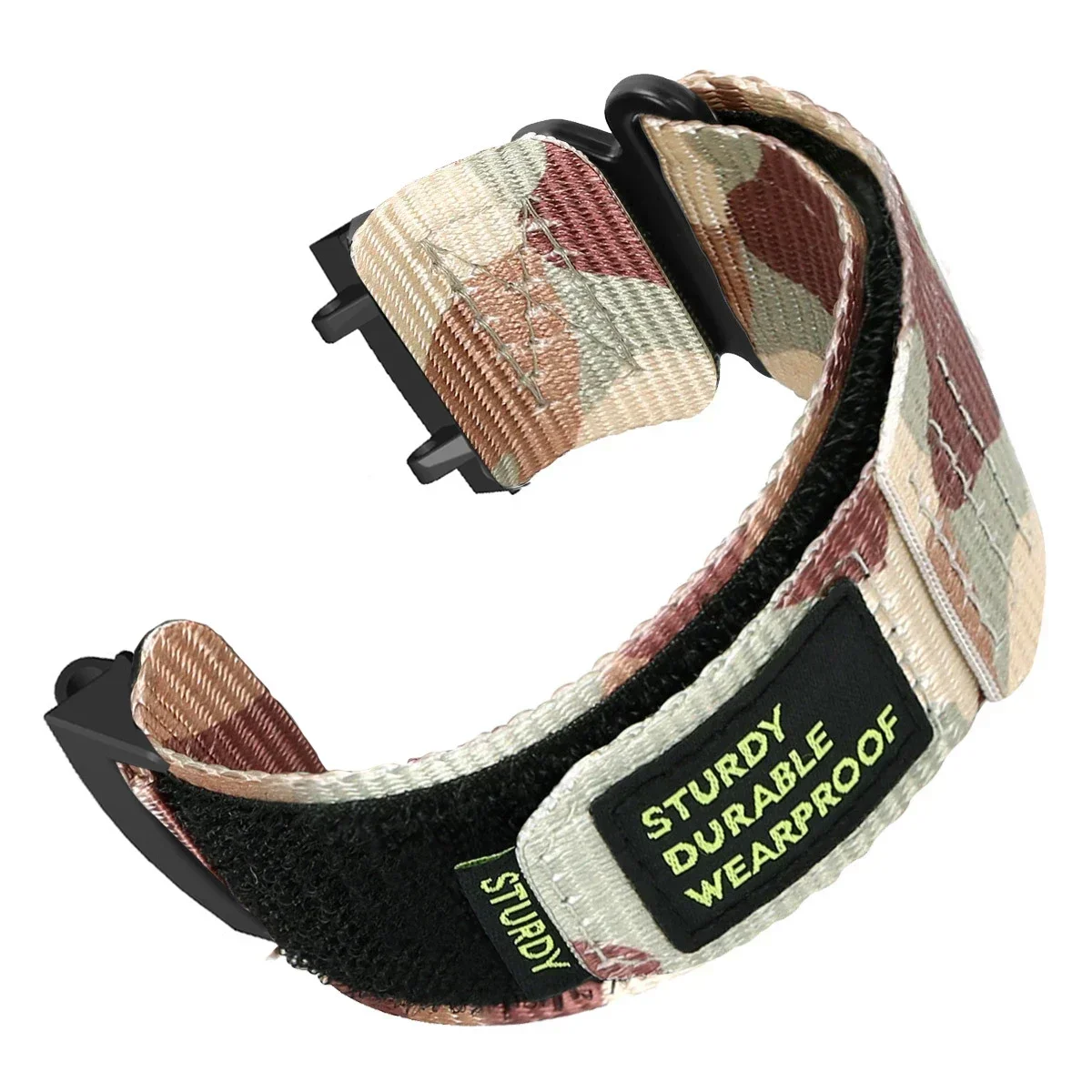 GIOPUEY Cinturino 22mm/20mm In Nylon Per Amazfit T-Rex 3 Pro – Traspirante, Regolabile, Verde, Per Uomo E Donna - 2