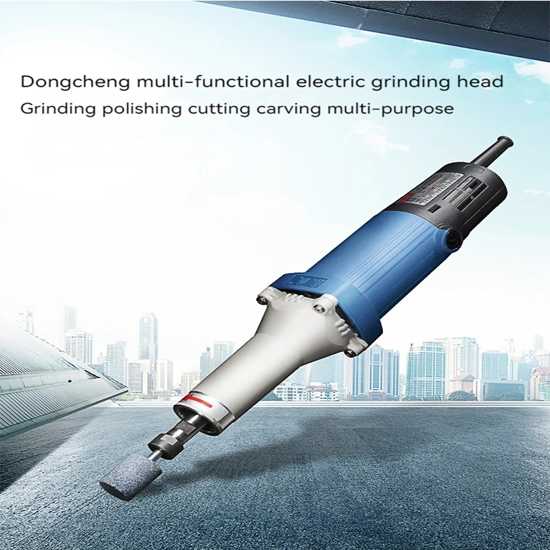 750W Electric Grinder High Power Carving Machine Straight Grinder Adjustable Speed Polishing Power Tool