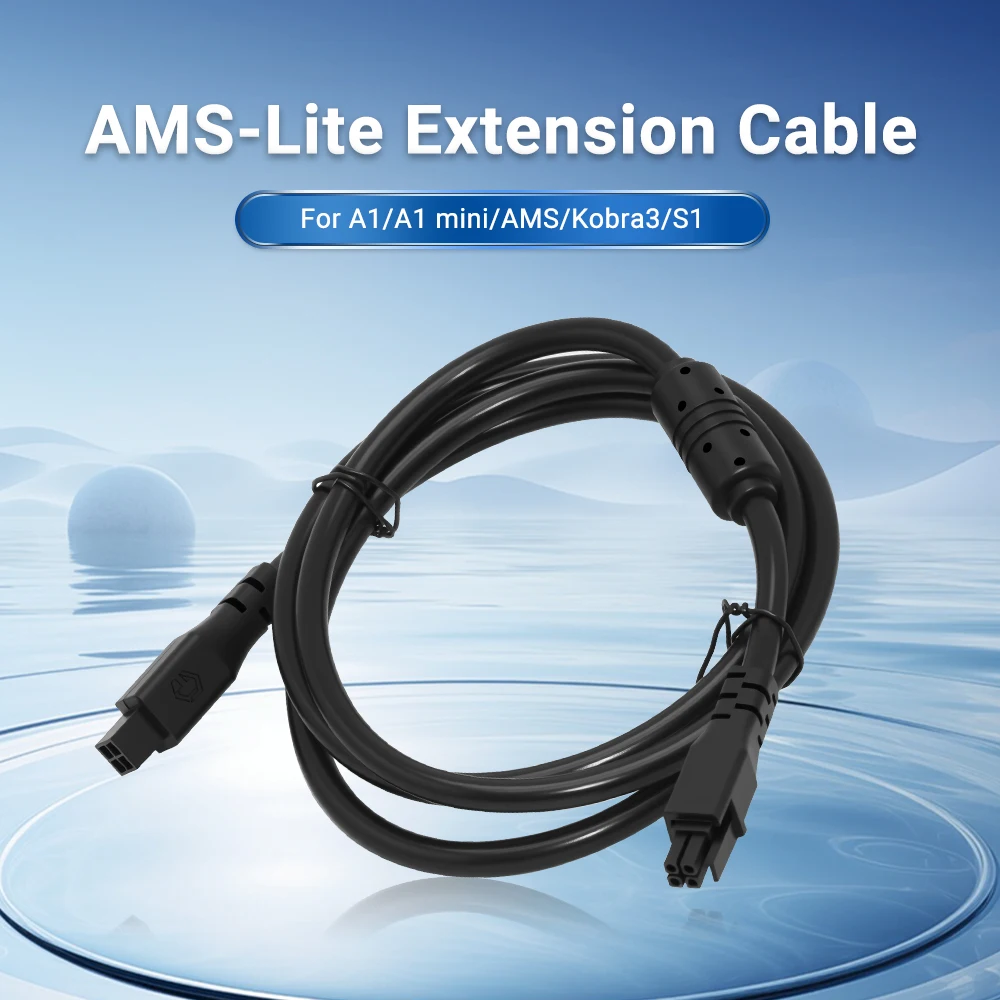 

For A1 AMS Lite 1M 1.5 M 4-pin Male to Female Bamboo Extension Cable For A1 Mini / Kobra3/S1 3D Printer