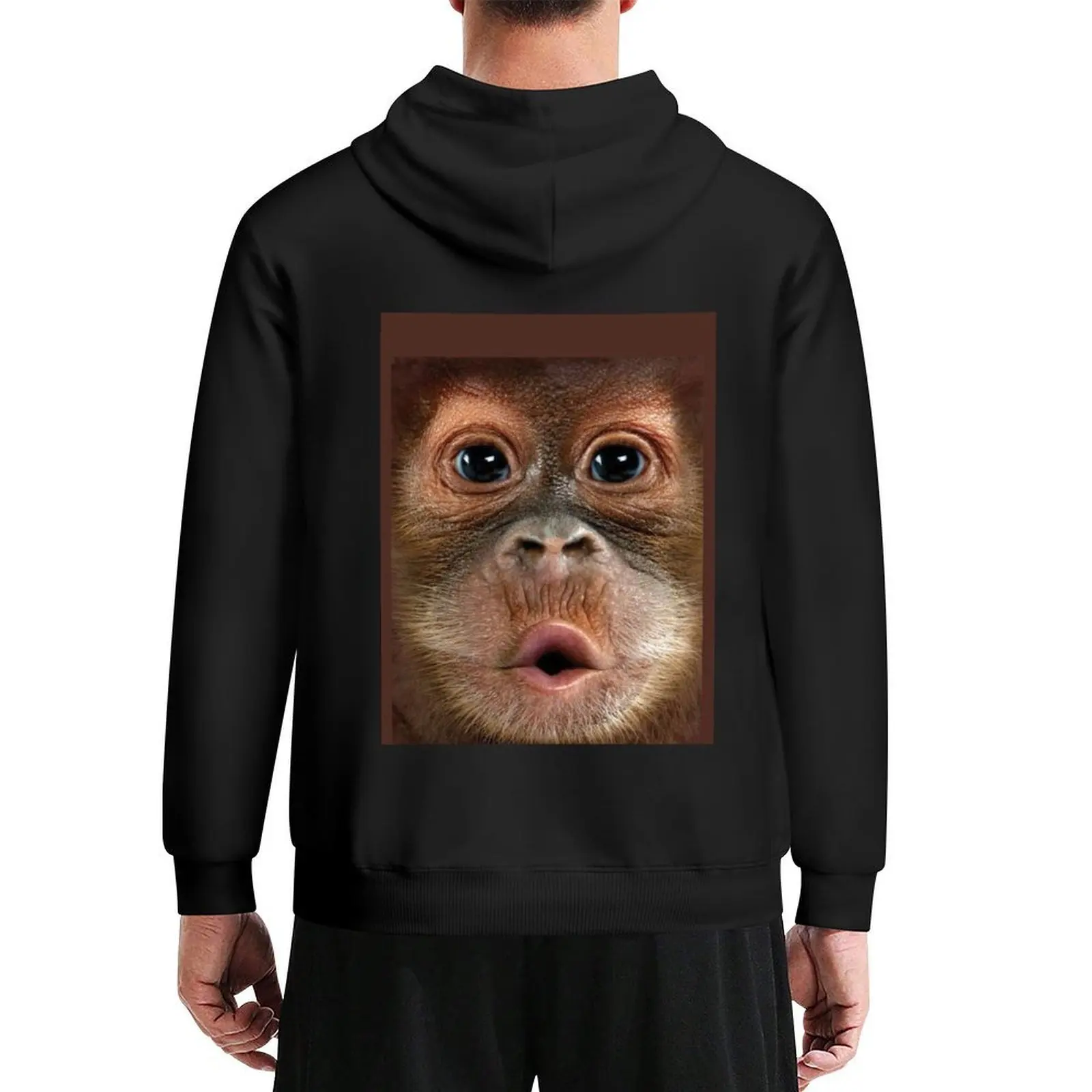 

Big Face Baby Orangutan Monkey Hoodie men clothes anime clothes autumn new products korean autumn clothes tracksuit
